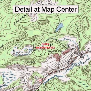 USGS Topographic Quadrangle Map   Cutler, Maine (Folded