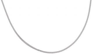 14 kt White Gold 24 inch Silk Foxtail Necklace