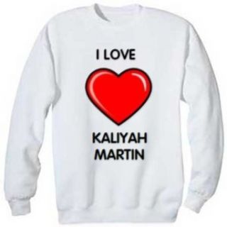 I Love Kaliyah Martin Sweatshirt, S Clothing