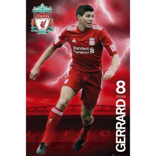 Poster de Steven Gerrard à Liverpool (61 x 91.5cm)   Achat / Vente