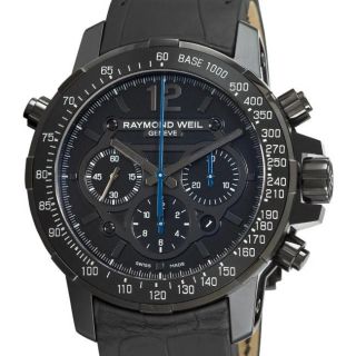 Raymond Weil Mens Nabucco Black Titanium Chronograph Watch