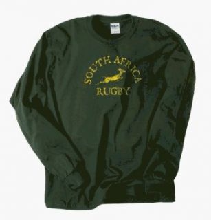 SOUTH AFRICA RUGBY FADE LONG SLEEVED T SHIRT (DARK GREEN