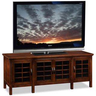 Chocolate/Black Glass 60 inch TV Stand & Media Console