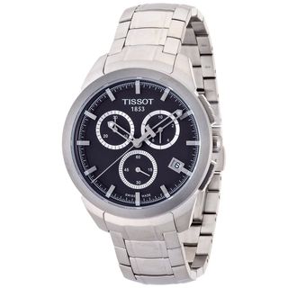 Tissot Mens Quartz Titanium Black Dial Chronograph Watch