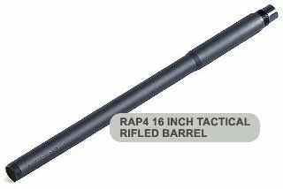 US Army Alpha Black 16 Inch Raptor Tactical Rifled Barrel