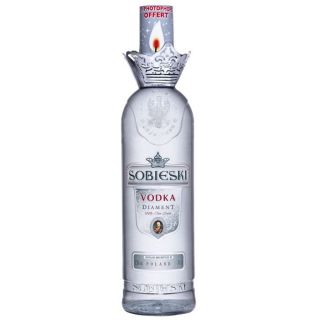 Vodka Sobieski Diament 70cl avec Photophore   Achat / Vente VODKA