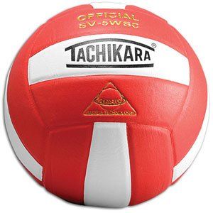 Tachikara SV 5WSC Volleyball ( Scarlet/White ) Sports