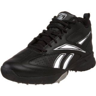 Mens NFL Referee II Mid Quag Football Cleat,Black/White,7 M Shoes