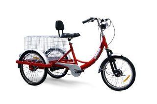 EWheels   Electric Trike Bicycle   EW 54   Red: Sports