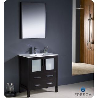 Fresca Torino 30 inch Espresso Modern Bathroom Vanity with Undermount