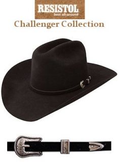 Resistol Hats The Challenger RFNX75 Black Clothing