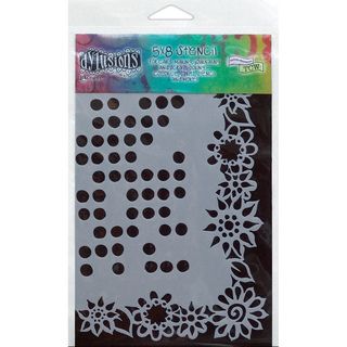 Dyan Reaveleys Dylusions Dotted Flowers Stencils 5 x 7 inches