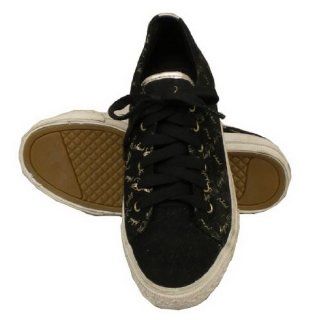 Baby Phat Black Flyer Center Lo Casual Suede Sneakers (Size: 7): Shoes
