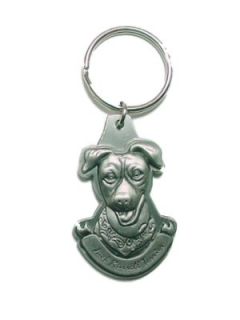 Pewter Jack Russell Terrier JRT Key Chain Ring Made in the