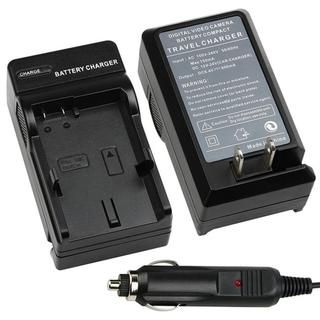 Black Compact Battery Charger Set for Nikon EN EL14