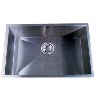 Zero Radius Single Bowl 28 inch Kitchen Sink