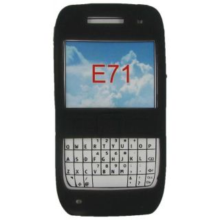 Housse silicone noir couvrante pour Nokia E71   Achat / Vente HOUSSE