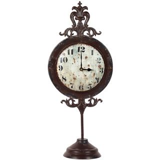 Urban Trends Collection Antique Metal Table Clock
