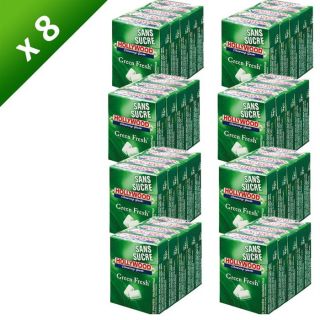 verte   Chewing gum sans sucres   Les 40 étuis de 10 dragées, 72,5g