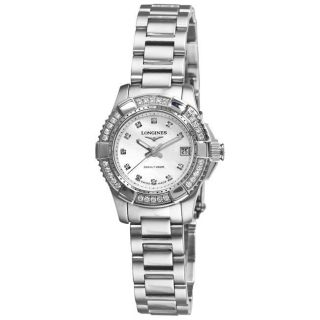 Longines Womens HydroConquest Stainless Steel Diamond Watch