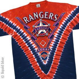 Rangers V Dye T Shirt, Size Medium