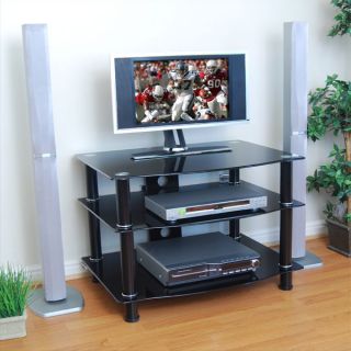 Freeson 32 inch Black TV Stand