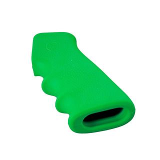 Hogue OverMolded AR 15/ M 16 Zombie X Green Rubber Grip with Finger