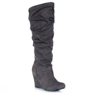 Paprika Sultana s Slouchy Knee High Wedge Boot: Shoes