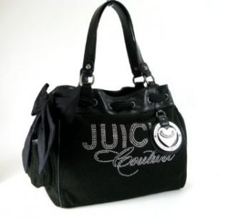 Juicy Couture Rhinestone Heart Charm Daydreamer Bag Tote