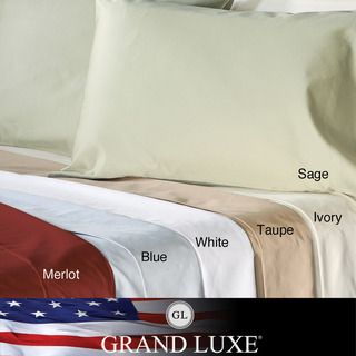 Grand Luxe Egyptian Cotton 500 Thread Count Solid Queen size Deep