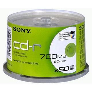 Sony CD R 700 Mo certifié 48x imprimable x50   Achat / Vente CD   DVD