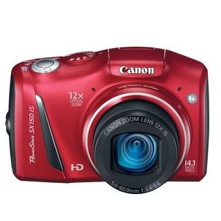 Canon PowerShot SX150 IS 14.1MP Red Digital Camera