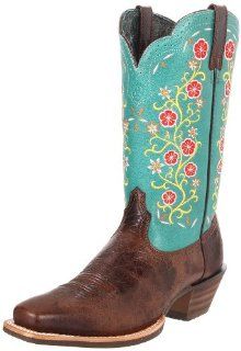 Ariat Womens Uptown Boot,Chocolate Chip/Hawaiian Blue,5.5 M US: Shoes