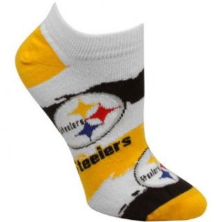 NFL Pittsburgh Steelers Womens Wave Ankle Socks: Clothing