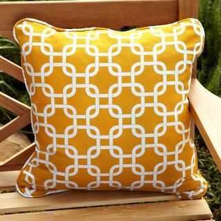 Penelope Yellow 18 inch Square Outdoor Pillow (Set of 2)