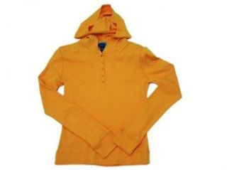 Moda International 186290 Orange Long Sleeve Hooded Knit