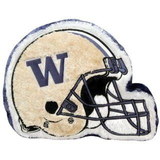 Washington Huskies 14 Team Logo Helmet Plush Pillow