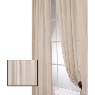 Faux Linen Tumbleweed 84 inch Sheer Curtain Panel