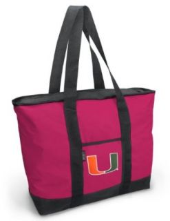 University of Miami Pink Tote Bag UM Logo   For Travel or