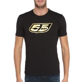 55DSL By Diesel T Shirt Gold Homme Noir et doré   Achat / Vente T