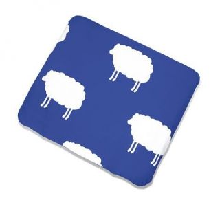 Housse 100% coton  Joyeux Moutons bleus   76 x 86 cm. Housse en 100%