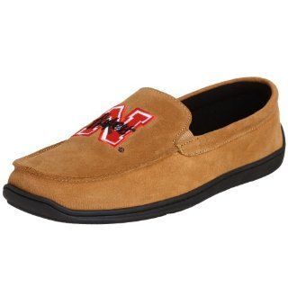  Dearfoams Mens University Of Nebraska Slipper,Scarlet,Small Shoes