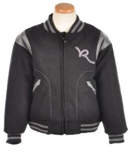Rocawear Black/Gray Boys Varsity Outerwear Jackets (4
