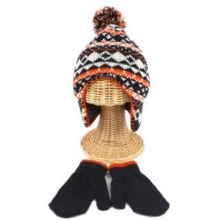 Winter Boys 2 4 Knit Ski Fleece Lined Trapper Beanie Hat