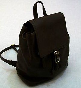 Coach Legacy Leather Backpack Daypack Bag 9827 Black