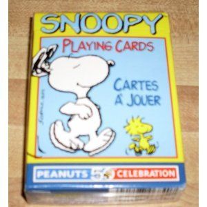 Peanuts 50th Celebration Snoopy Deck Playing Cards Sports