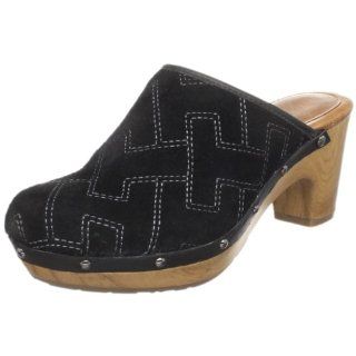 Tommy Hilfiger Womens Bess Clog,Black Suede,6 M US Shoes