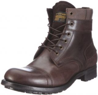 Star Patton Iii Officer Cap Casual Flat Boot   Dark Brown Shoes