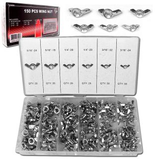 Trademark Tools 150 piece Wing Nut Hardware Assortment Kit Today: $24