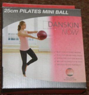 25cm Pilates Mini Ball (Plus Workout DVD) Sports